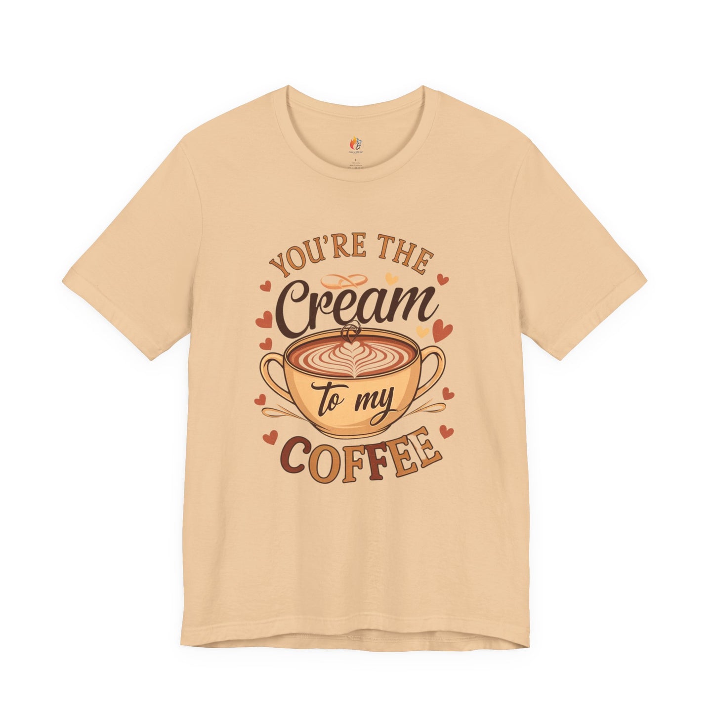 You are the Cream to my Coffee T-Shirt, Valentine’s Day T-shirt, Cute Valentine Shirt, Love Graphic Tee, Unisex Valentine Outfit, Gift for Him or Her, Romantic Holiday Tee