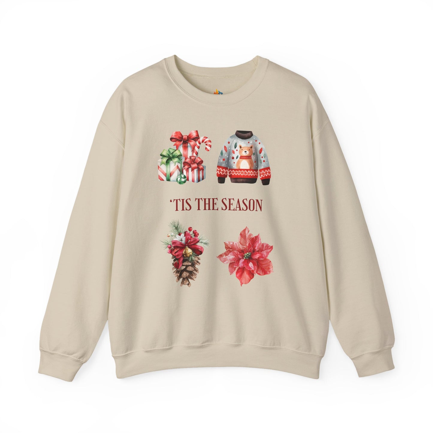 Tis the season Christmas Sweatshirt, Unisex Crewneck, Holiday Season Outfit, Winter Sweatshirt