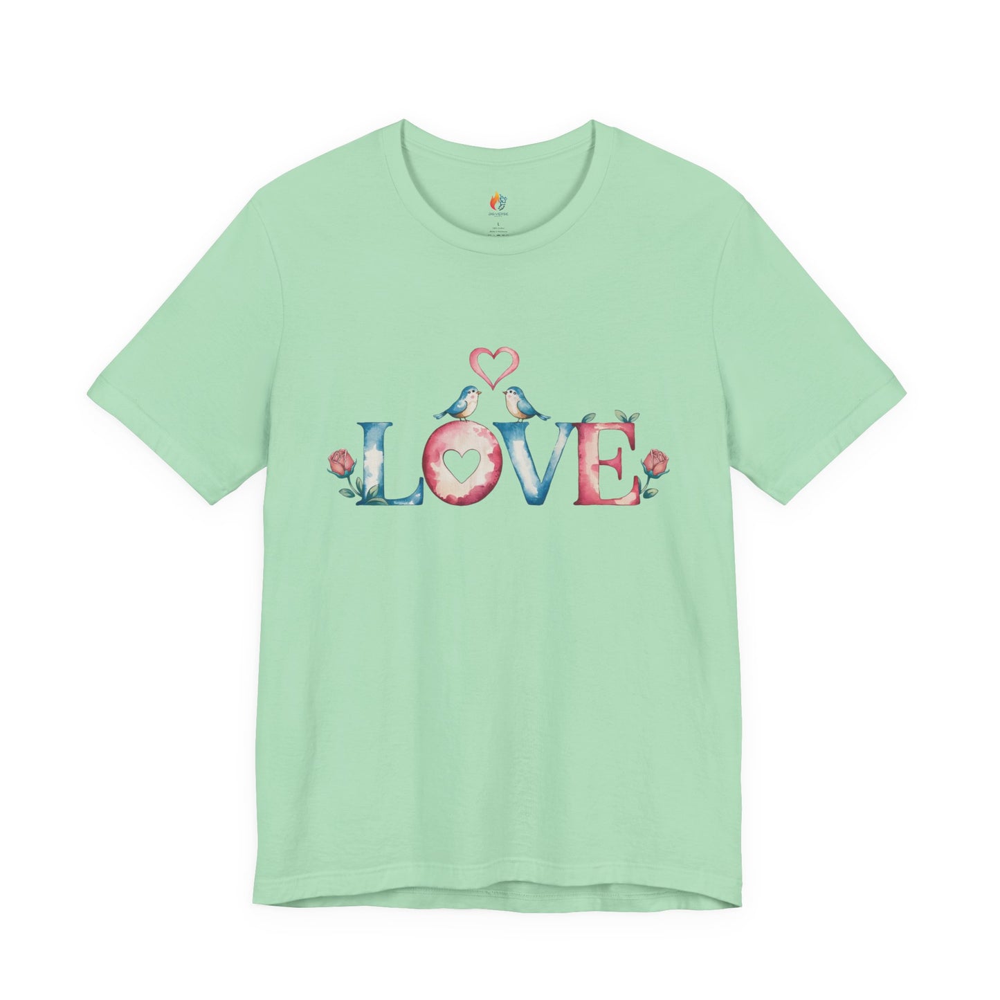 Love Birds T-Shirt - Valentine’s Day T-shirt, Cute Valentine Shirt, Love Graphic Tee, Unisex Valentine Outfit, Gift for Him or Her, Romantic Holiday Tee