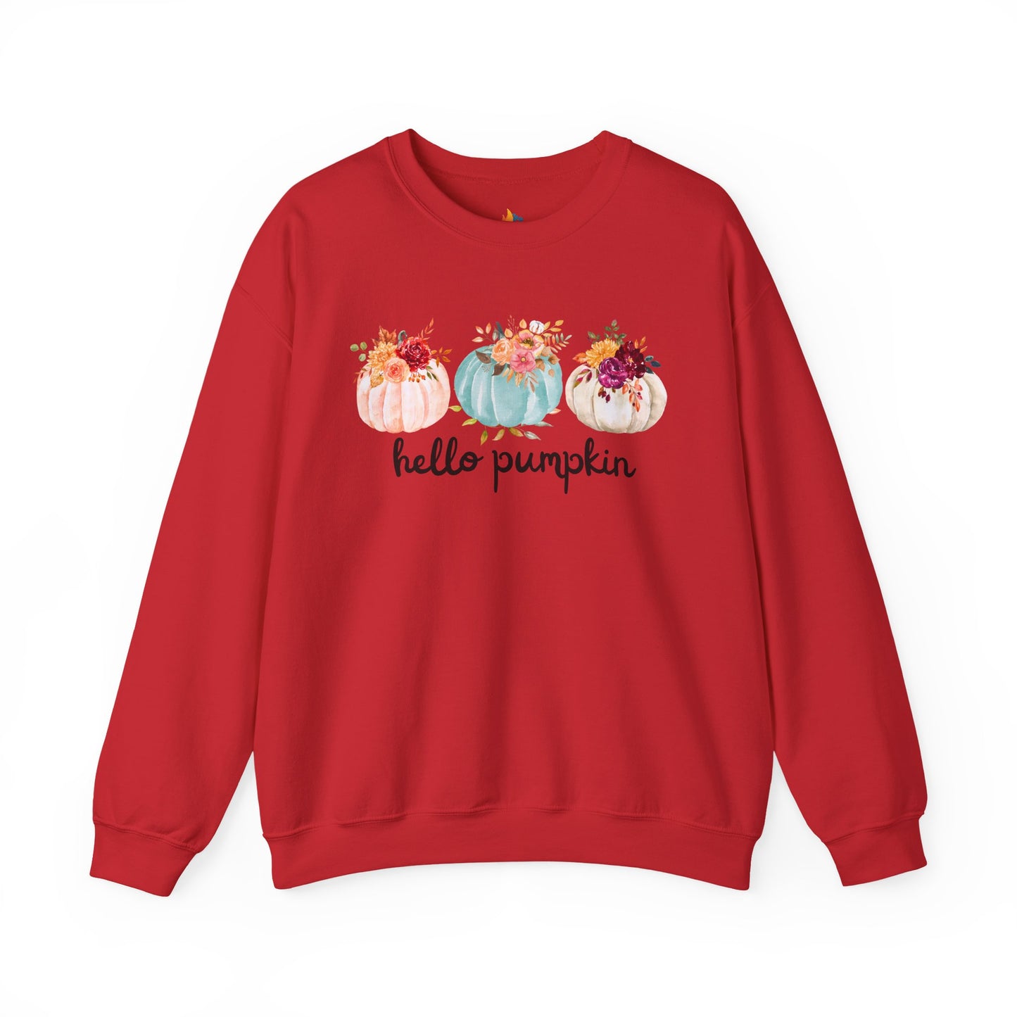 Hello Pumpkin Sweatshirt, Unisex Crewneck, Fall Season Outfit, Cozy Fall Gift, Halloween gift