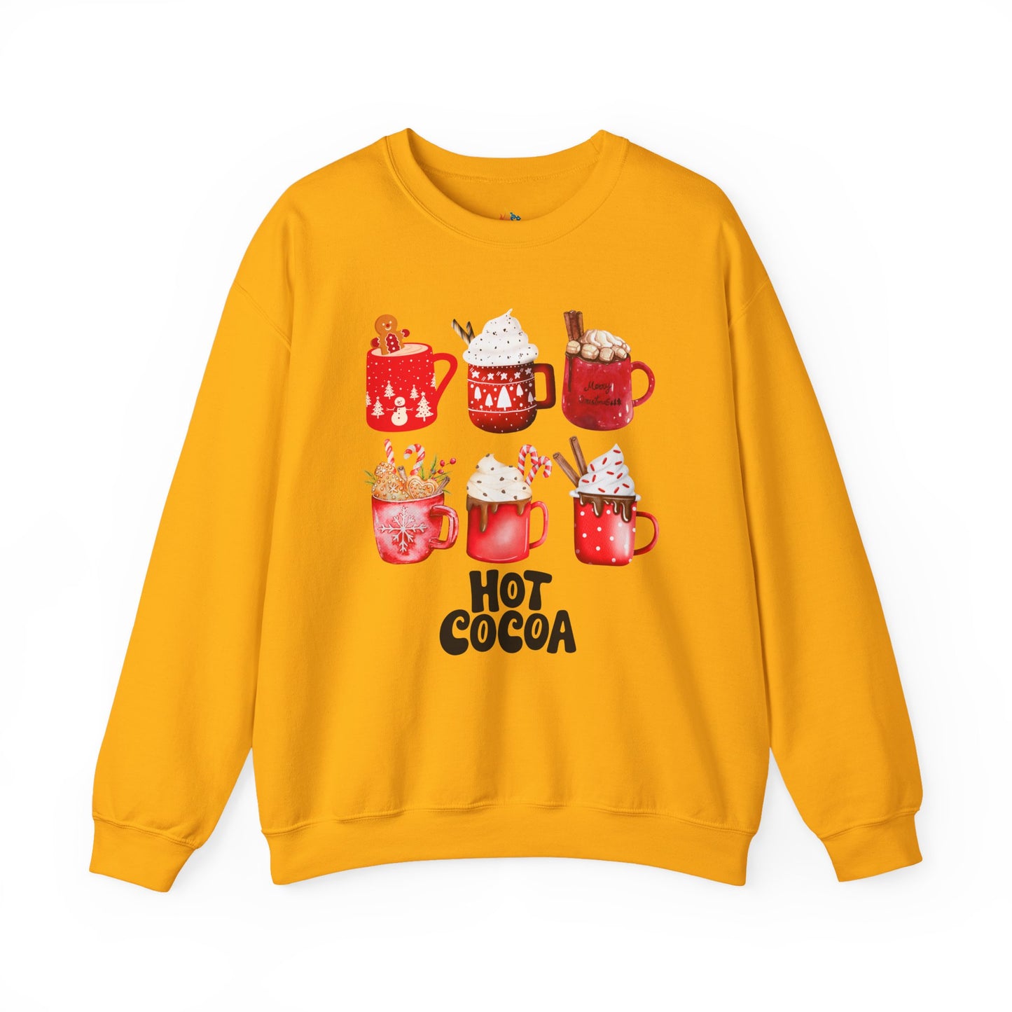Hot Cocoa Christmas Sweatshirt, Unisex Crewneck, Holiday Season Outfit, Winter Sweatshirt
