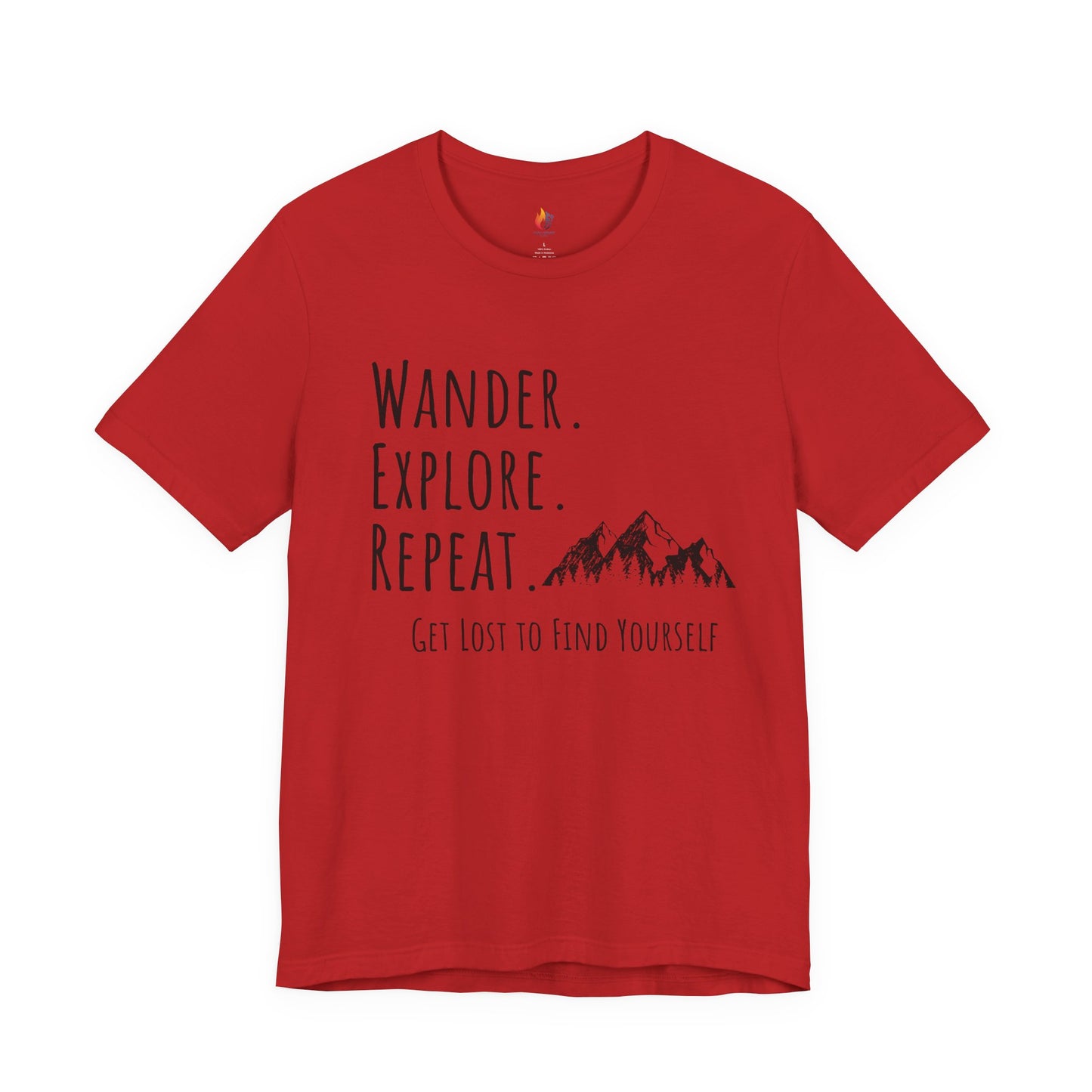 Travel lover T-Shirt - "Wander, Explore, Repeat", Adventure Graphic Tee