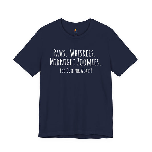 Paws, Whiskers, Midnight Zombies - T-Shirt, Cat Lover, Pet Lover Tee