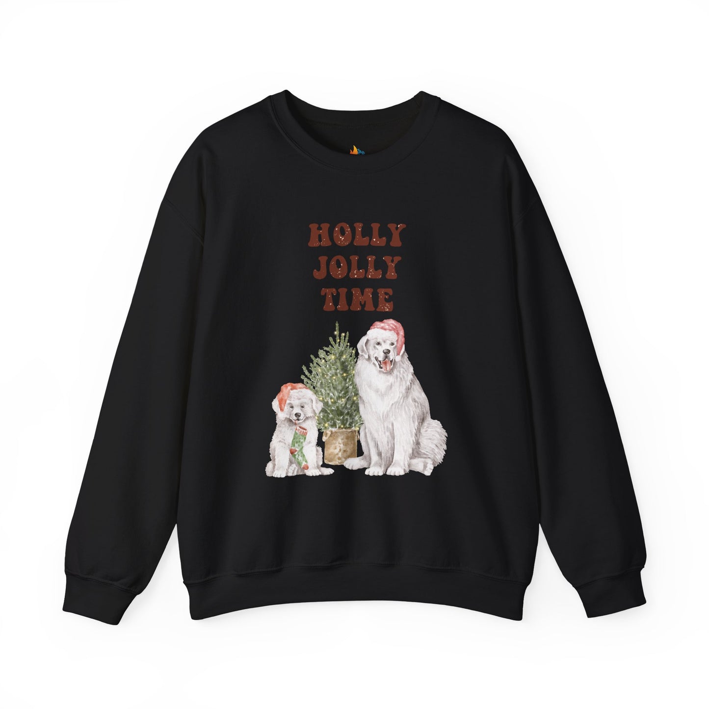 Holly Jolly Time, Christmas Sweatshirt, Unisex Crewneck, Holiday Season Outfit, Winter Sweatshirt
