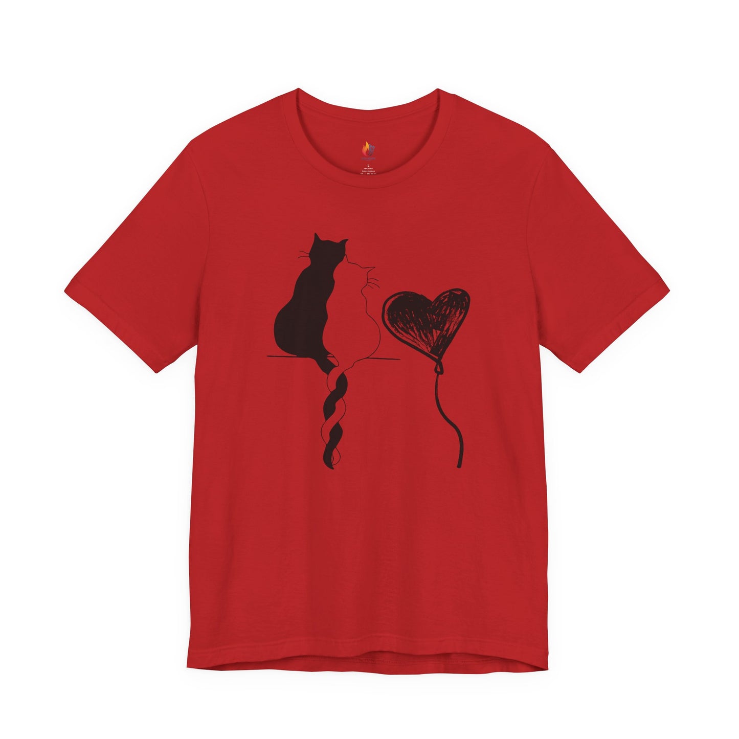 Cat Love T-Shirt, Valentine’s Day T-shirt, Cute Valentine Shirt, Love Graphic Tee, Unisex Valentine Outfit, Gift for Him or Her, Romantic Holiday Tee