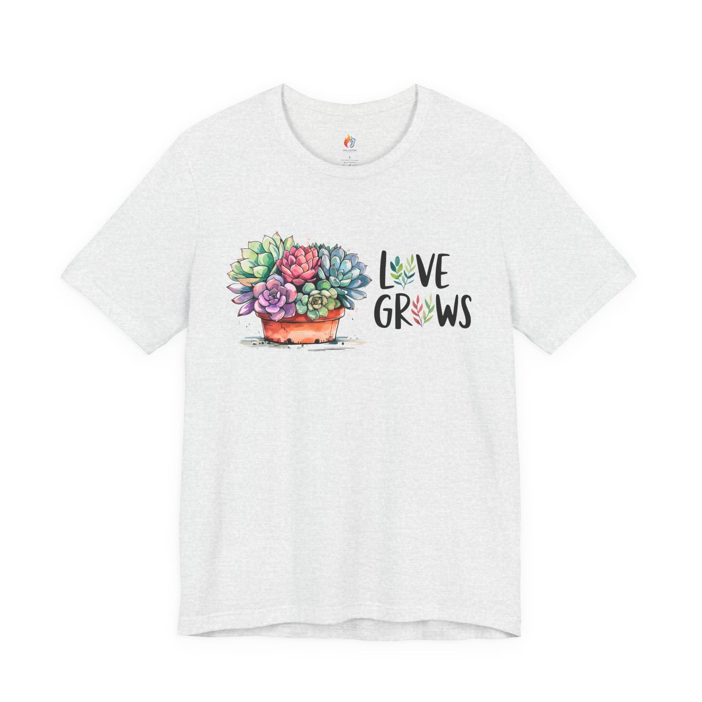 Love Grows T-Shirt - Unisex Short Sleeve, Valentines day Gift