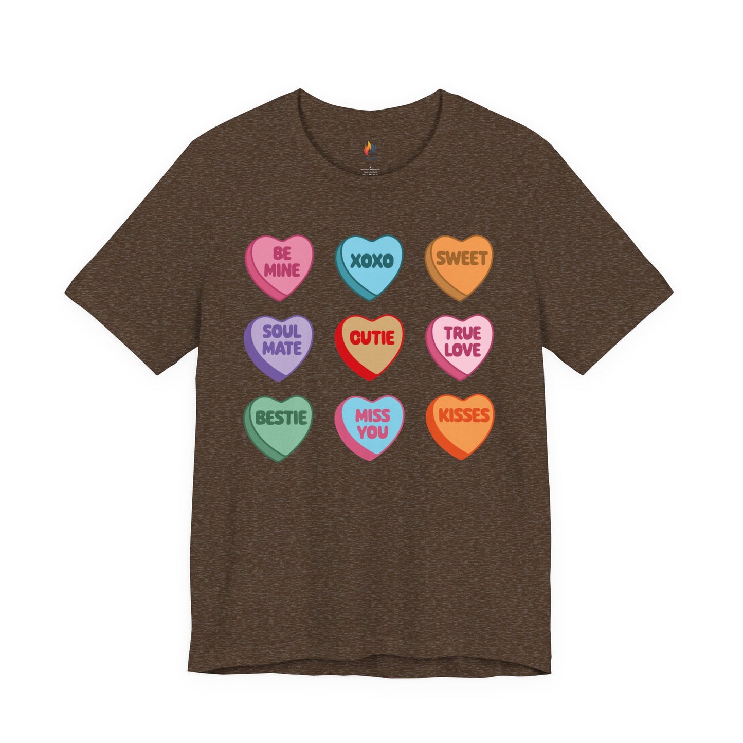 Candy Heart T-Shirt, Valentine’s Day T-shirt, Cute Valentine Shirt, Love Graphic Tee, Unisex Valentine Outfit, Gift for Him or Her, Romantic Holiday Tee