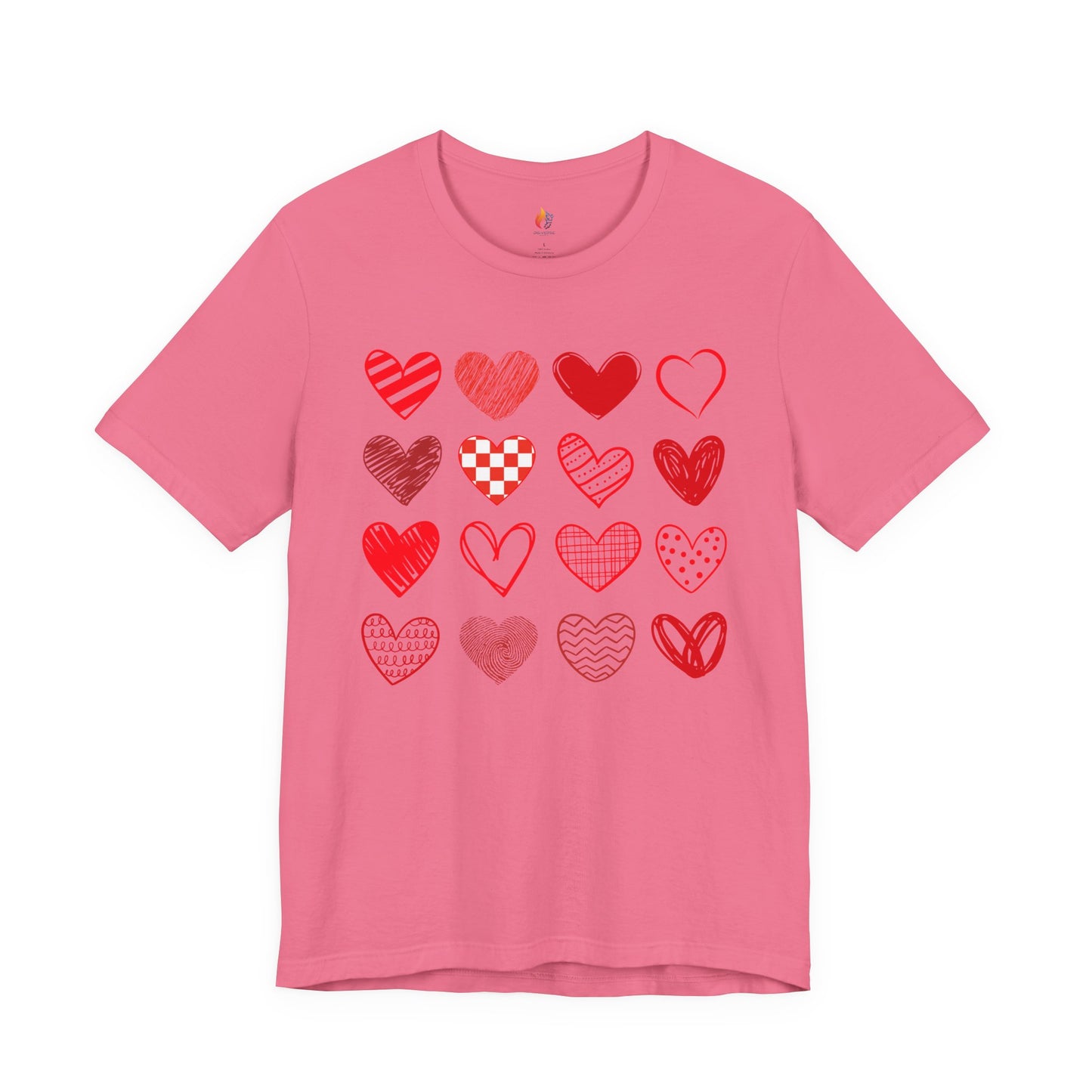 Hearts T-Shirt, Valentine’s Day T-shirt, Cute Valentine Shirt, Love Graphic Tee, Unisex Valentine Outfit, Gift for Him or Her, Romantic Holiday Tee