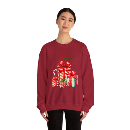 Tis the Season, Christmas Sweatshirt, Unisex Crewneck, Holiday Season Outfit, Winter Sweatshirt
