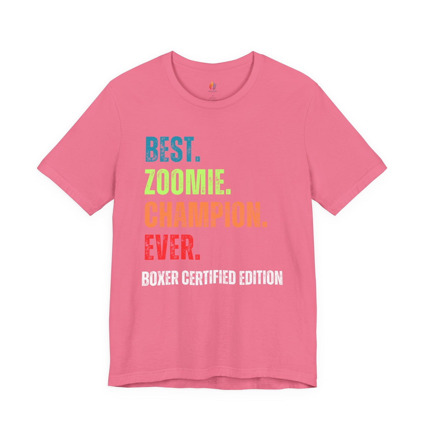 Boxer Dog Lover T-Shirt - "Best zoomie Champion Ever" Graphic Tee
