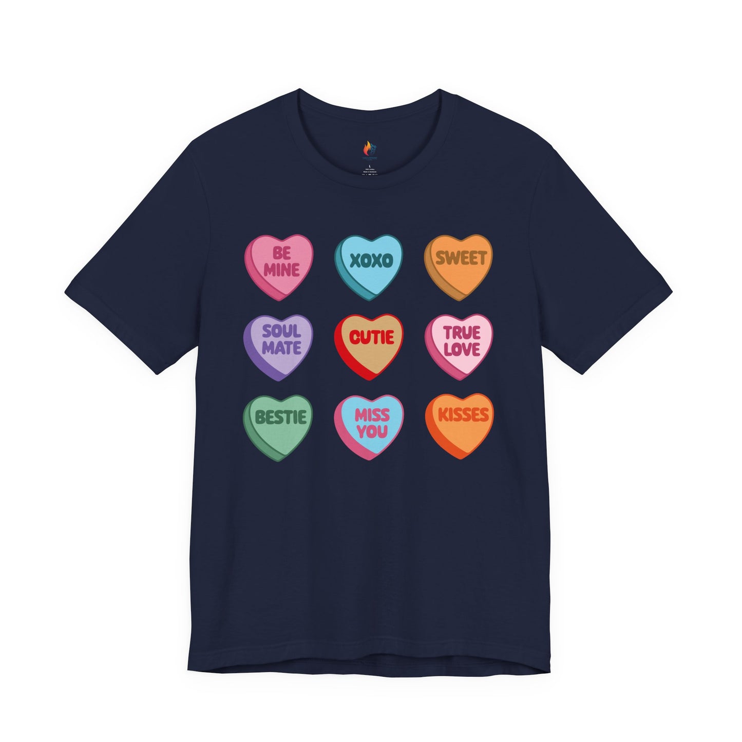 Candy Heart T-Shirt, Valentine’s Day T-shirt, Cute Valentine Shirt, Love Graphic Tee, Unisex Valentine Outfit, Gift for Him or Her, Romantic Holiday Tee