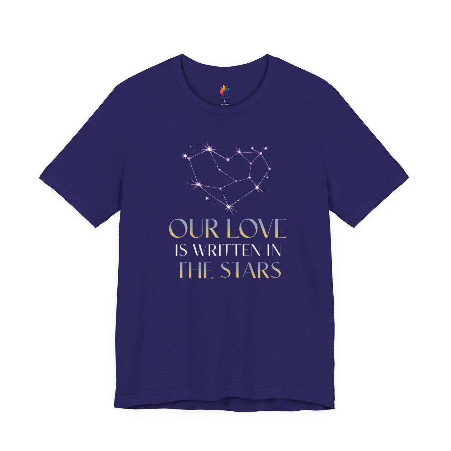 Love is written on the Stars T-Shirt, Valentine’s Day T-shirt, Cute Valentine Shirt, Love Graphic Tee, Unisex Valentine Outfit, Gift for Him or Her, Romantic Holiday Tee