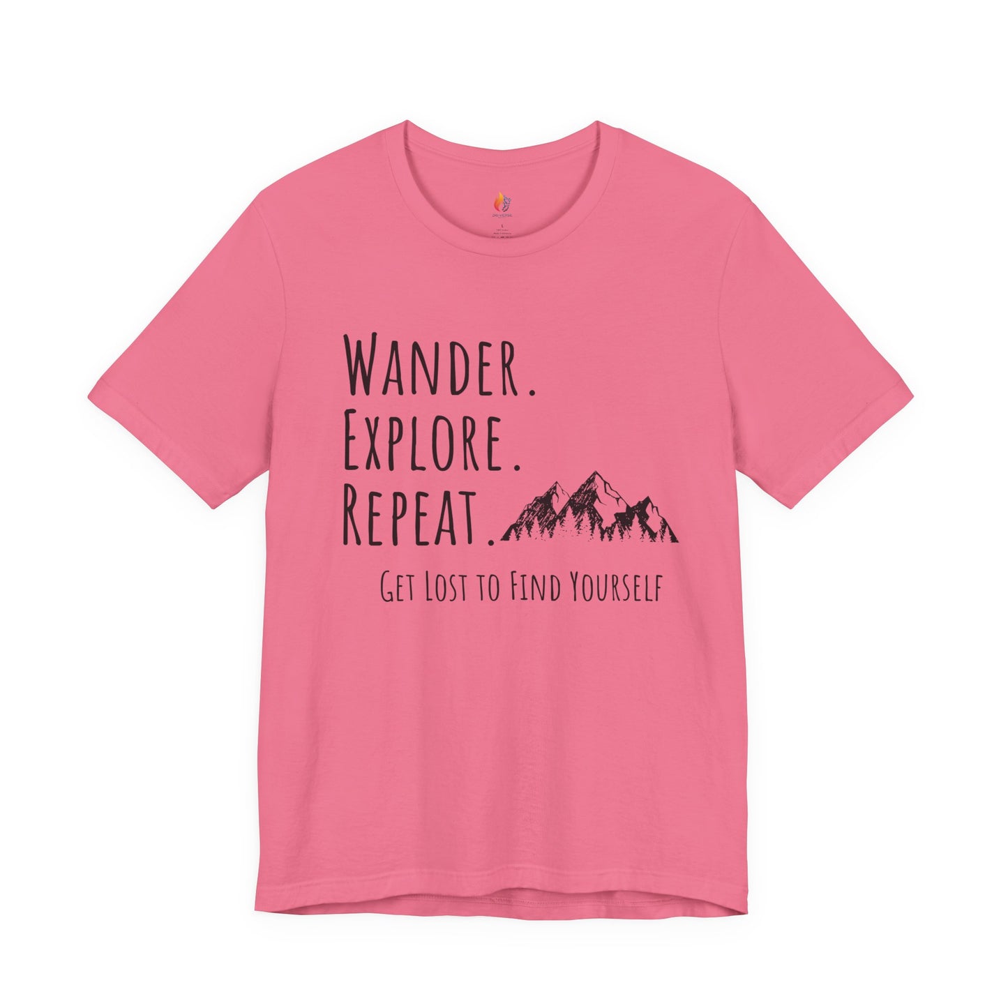 Travel lover T-Shirt - "Wander, Explore, Repeat", Adventure Graphic Tee