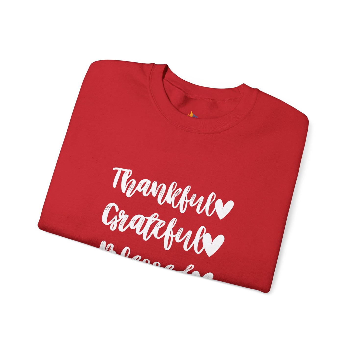 Thankful, Grateful, Blesses - Thanksgiving Sweatshirt, Unisex Crewneck, Fall Season Outfit, Cozy Fall Gift
