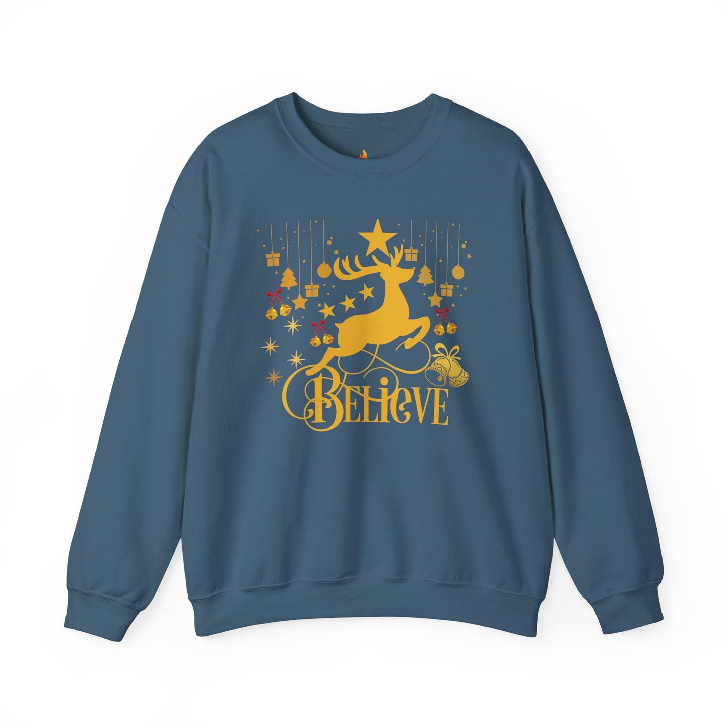 Believe, Christmas Sweatshirt, Unisex Crewneck, Holiday Season Outfit, Winter Sweatshirt
