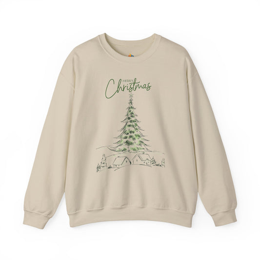 Merry Christmas Sweatshirt, Unisex Crewneck, Holiday Season Outfit, Winter Sweatshirt