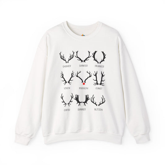 Reindeer, Christmas Sweatshirt, Unisex Crewneck, Holiday Season Outfit, Winter Sweatshirt