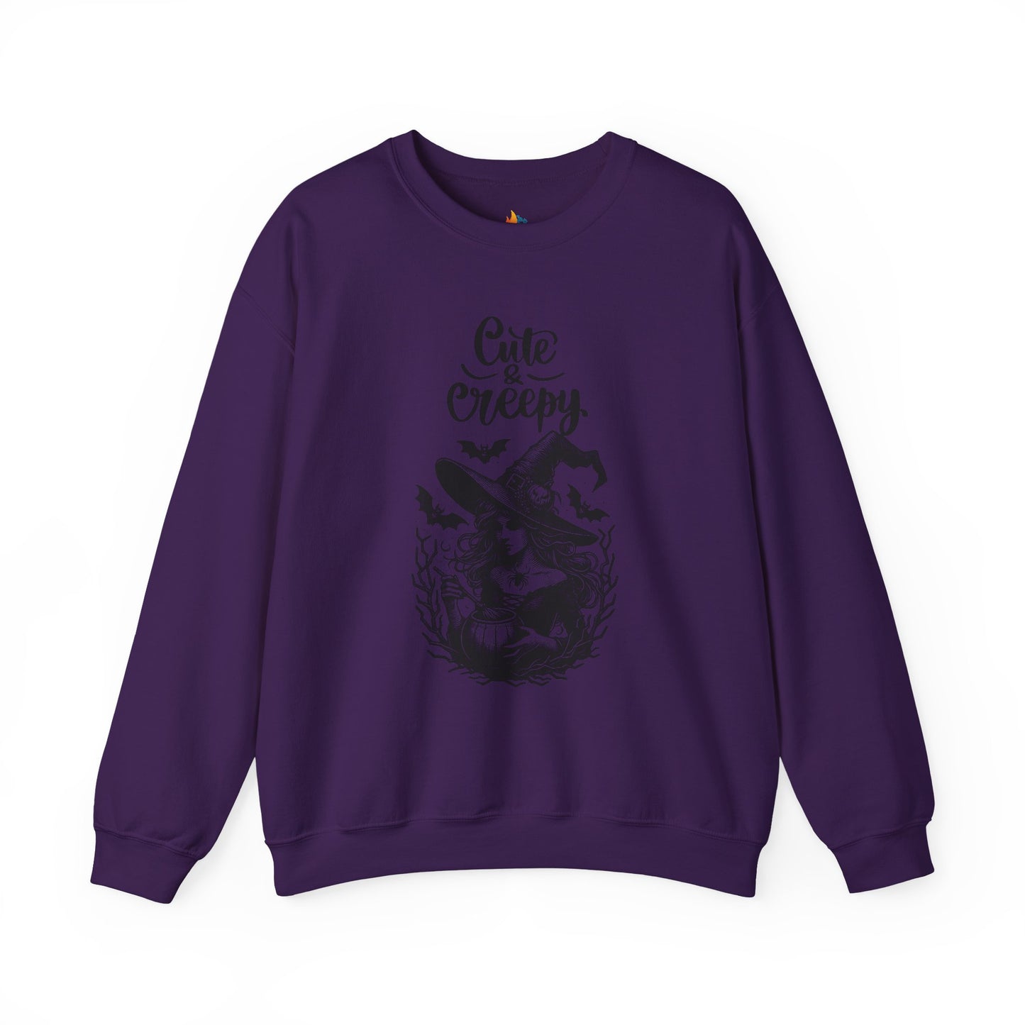 Cute &  Creepy Halloween Sweatshirt, Unisex Crewneck, Fall Season Outfit, Cozy Fall Gift, Halloween Gift