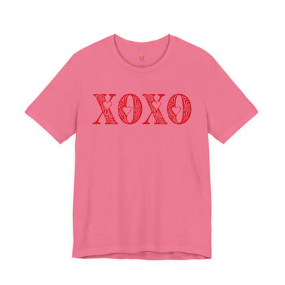 XOXO T-Shirt, Valentine’s Day T-shirt, Cute Valentine Shirt, Love Graphic Tee, Unisex Valentine Outfit, Gift for Him or Her, Romantic Holiday Tee