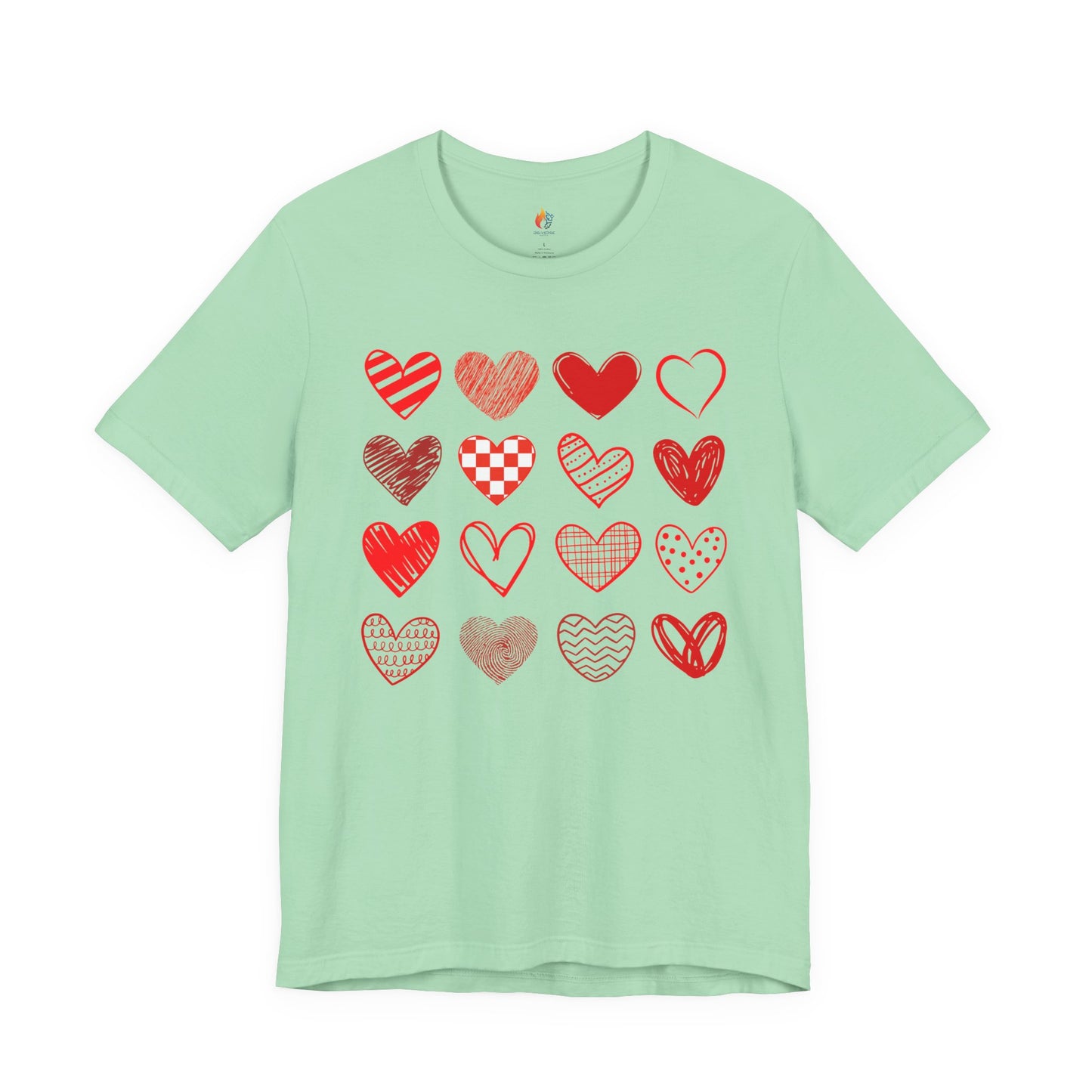 Hearts T-Shirt, Valentine’s Day T-shirt, Cute Valentine Shirt, Love Graphic Tee, Unisex Valentine Outfit, Gift for Him or Her, Romantic Holiday Tee