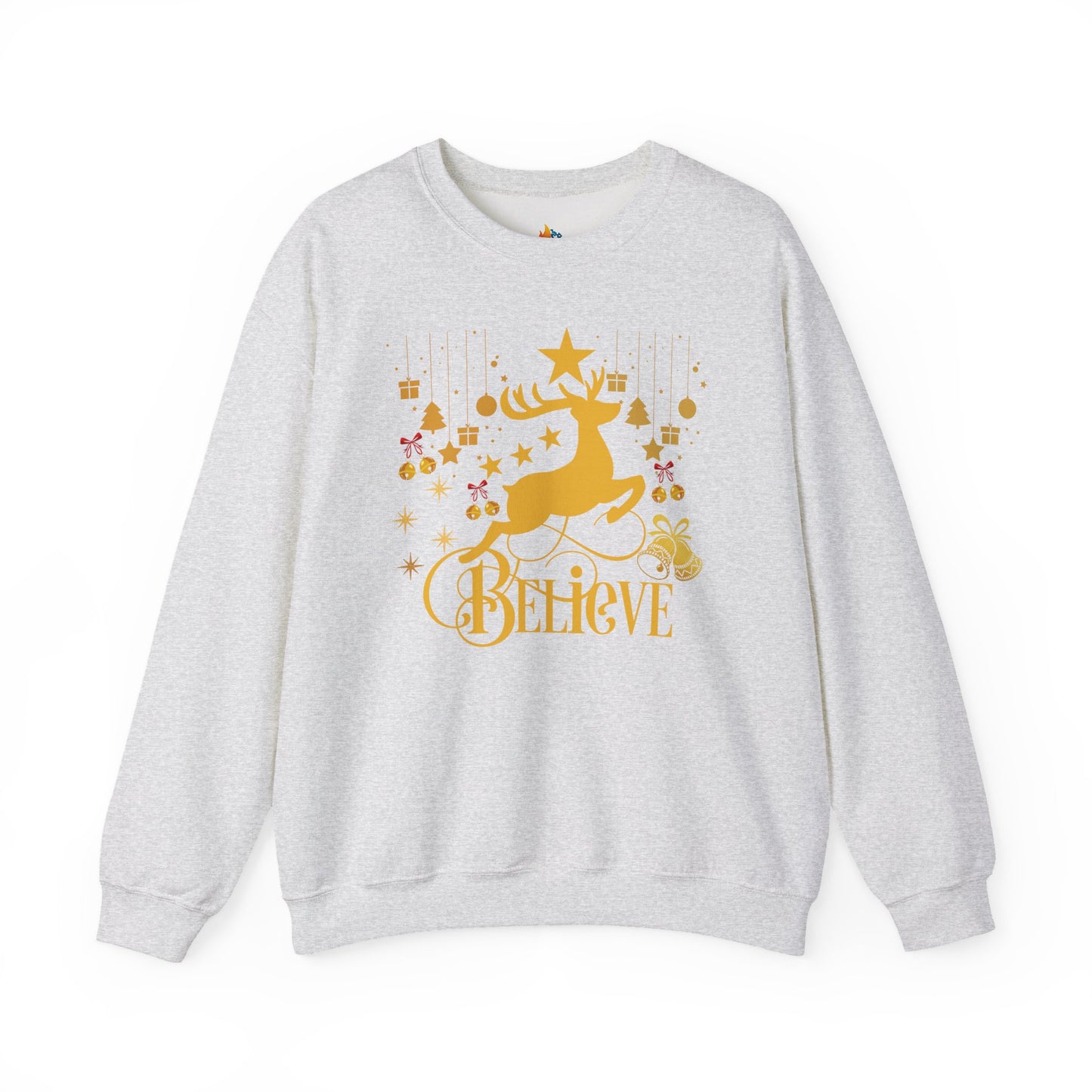 Believe, Christmas Sweatshirt, Unisex Crewneck, Holiday Season Outfit, Winter Sweatshirt