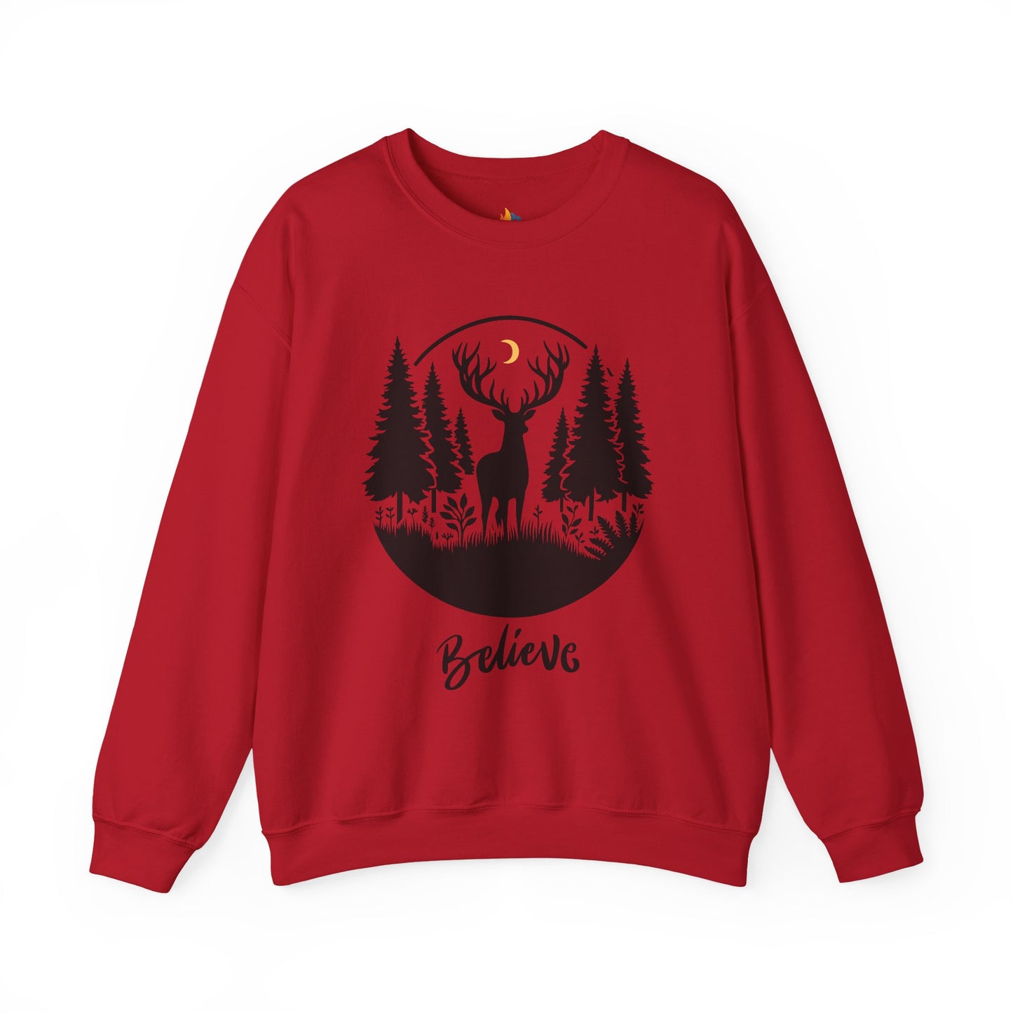 Believe, Christmas Sweatshirt, Unisex Crewneck, Holiday Season Outfit, Winter Sweatshirt