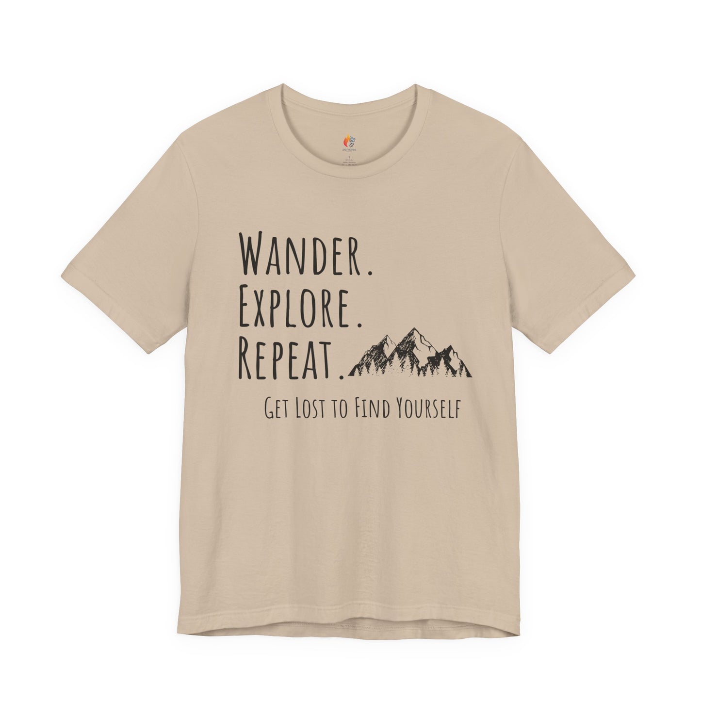 Travel lover T-Shirt - "Wander, Explore, Repeat", Adventure Graphic Tee