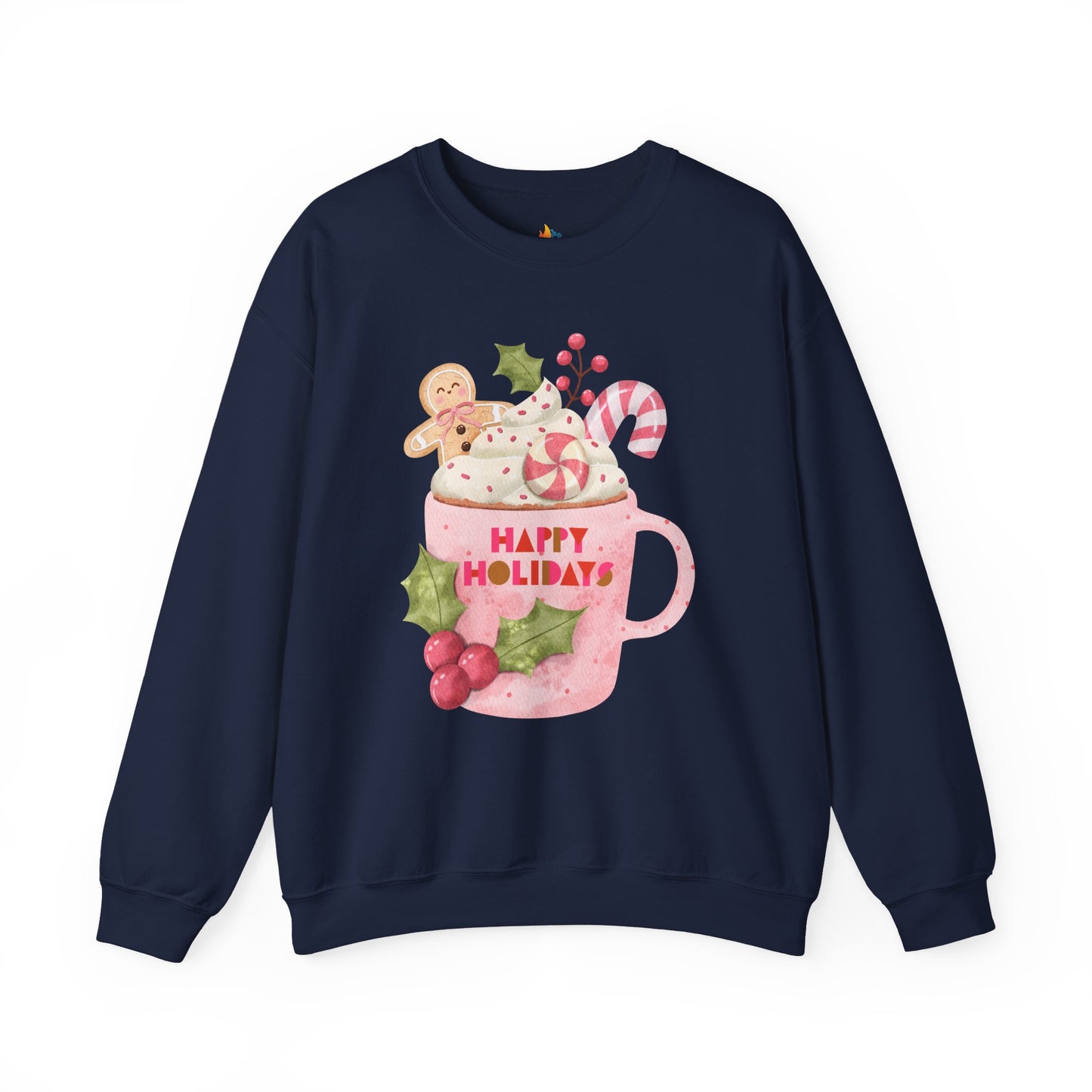 Happy Holidays, Christmas Sweatshirt, Unisex Crewneck, Holiday Season Outfit, Winter Sweatshirt