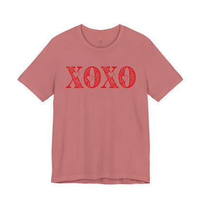XOXO T-Shirt, Valentine’s Day T-shirt, Cute Valentine Shirt, Love Graphic Tee, Unisex Valentine Outfit, Gift for Him or Her, Romantic Holiday Tee