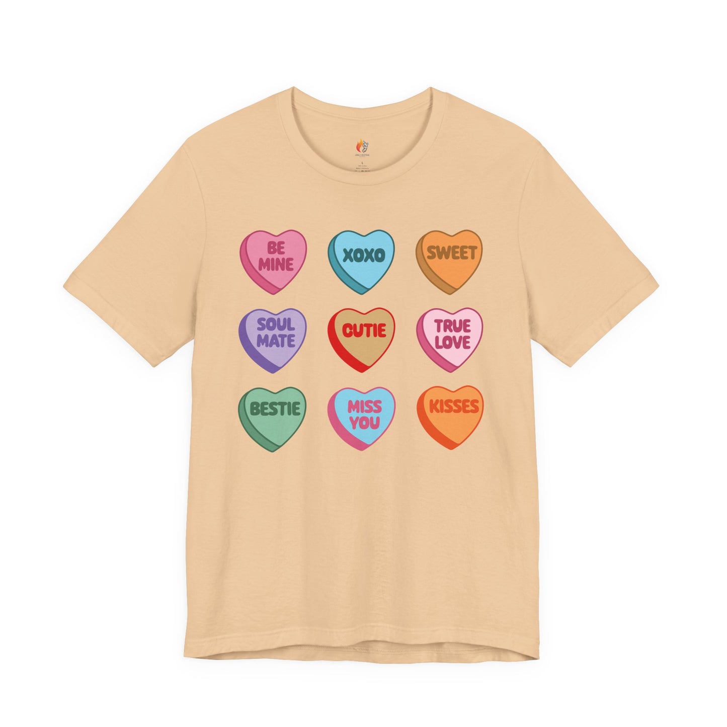 Candy Heart T-Shirt, Valentine’s Day T-shirt, Cute Valentine Shirt, Love Graphic Tee, Unisex Valentine Outfit, Gift for Him or Her, Romantic Holiday Tee