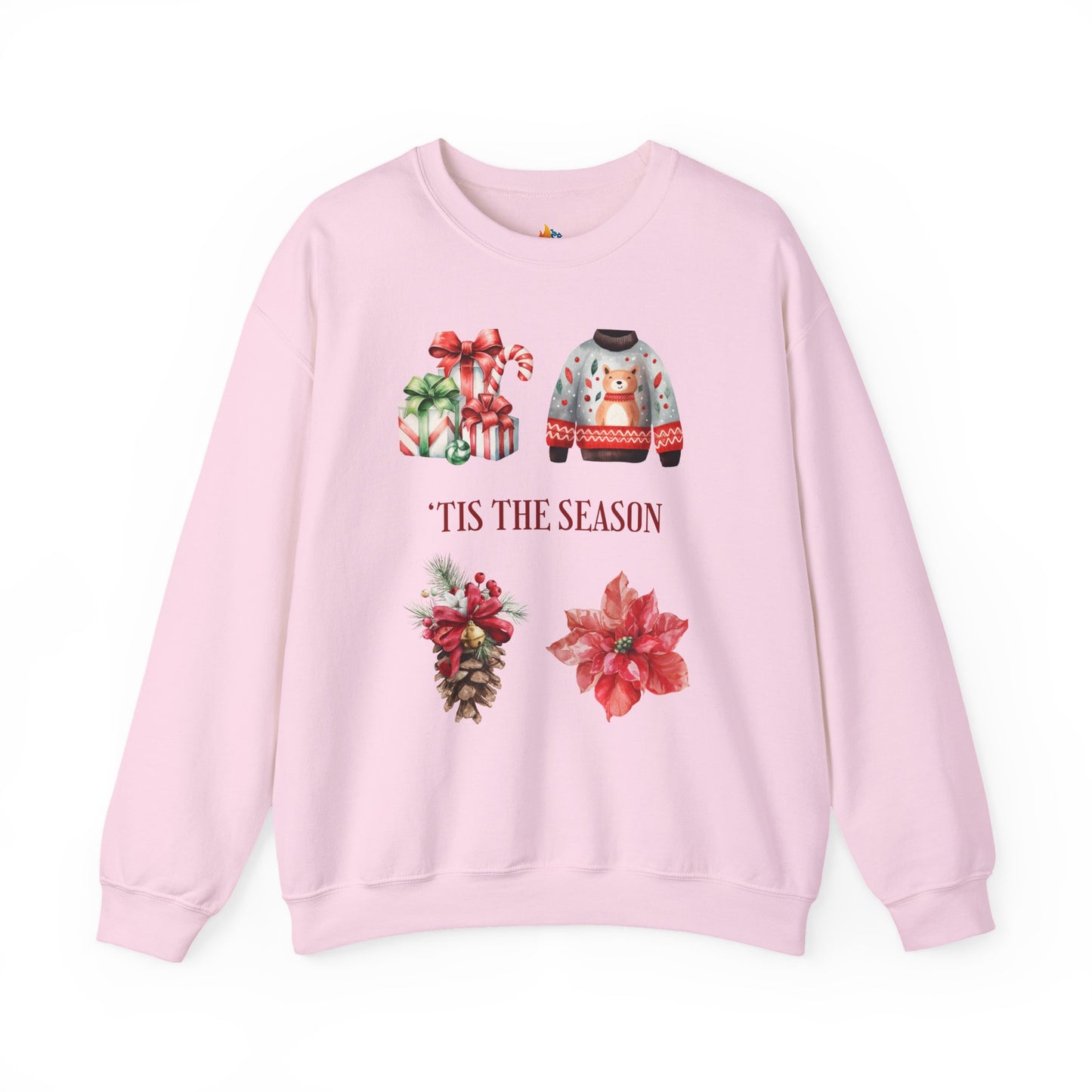 Tis the season Christmas Sweatshirt, Unisex Crewneck, Holiday Season Outfit, Winter Sweatshirt