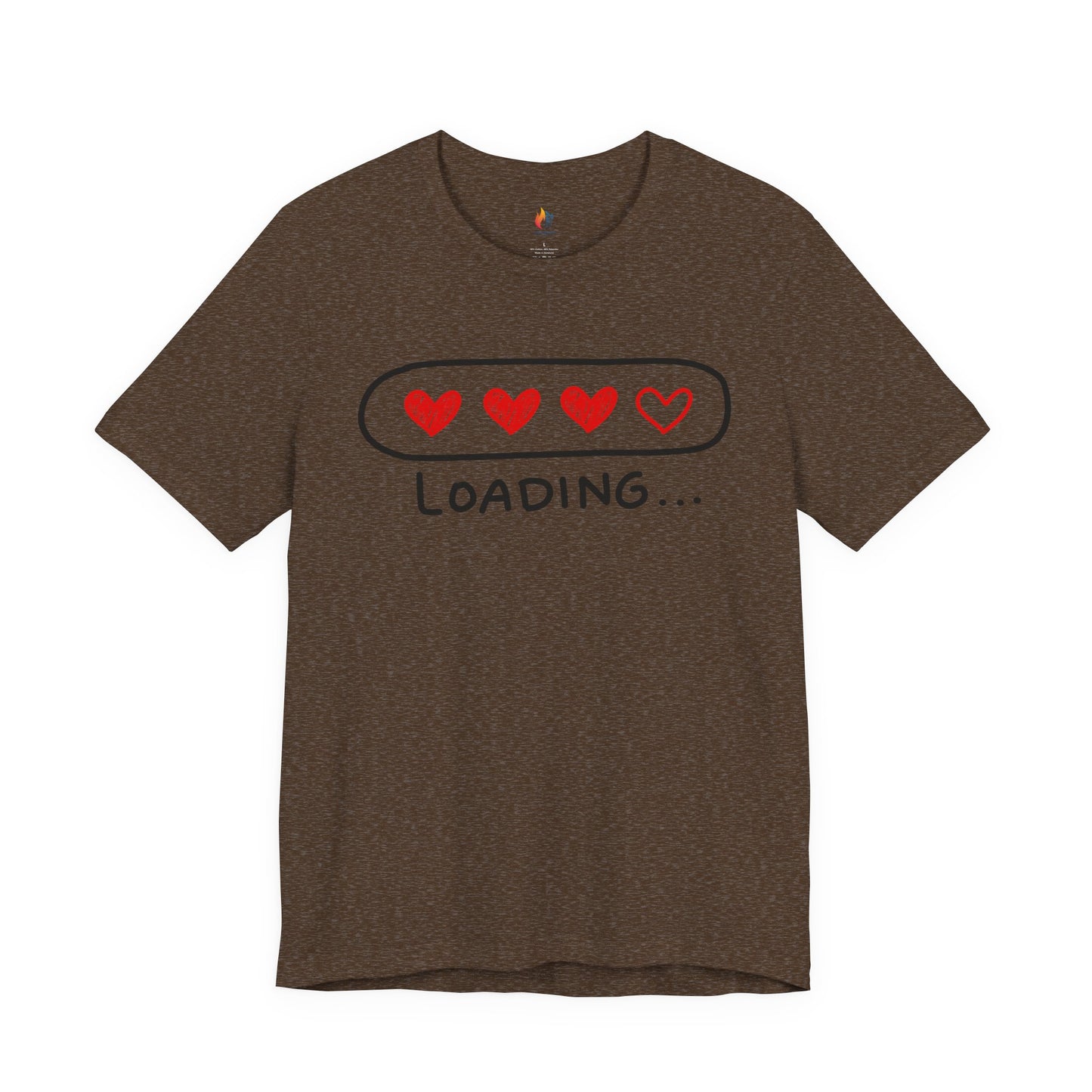 Love loading T-Shirt, Valentine’s Day T-shirt, Cute Valentine Shirt, Love Graphic Tee, Unisex Valentine Outfit, Gift for Him or Her, Romantic Holiday Tee