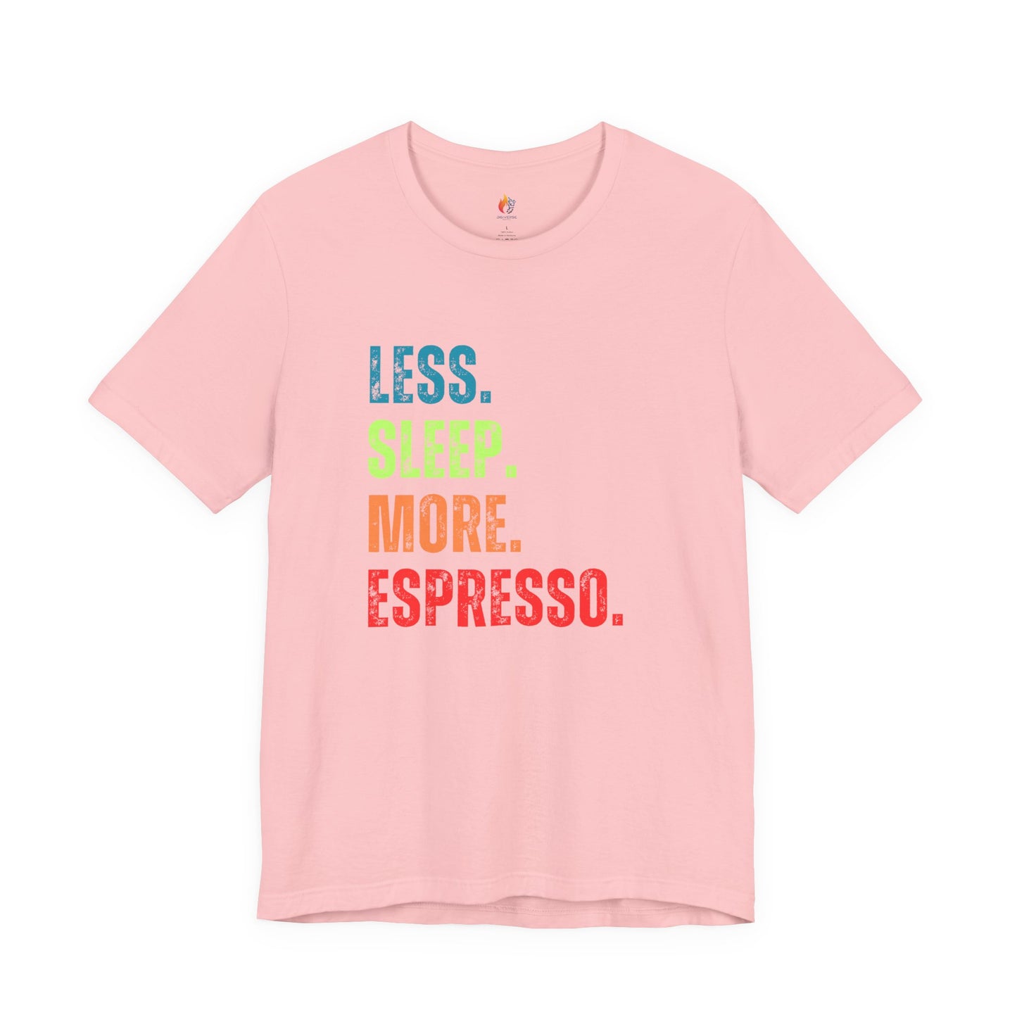 Coffee Lover T-Shirt - "Less Sleep More Expresso" Graphic Tee
