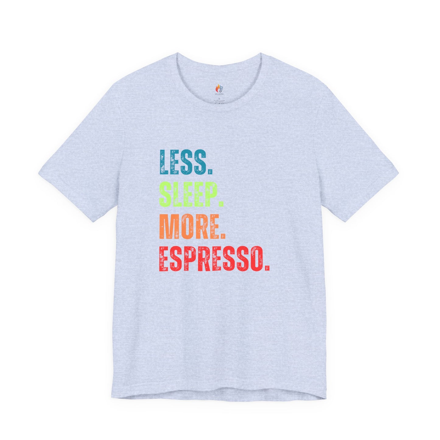 Coffee Lover T-Shirt - "Less Sleep More Expresso" Graphic Tee