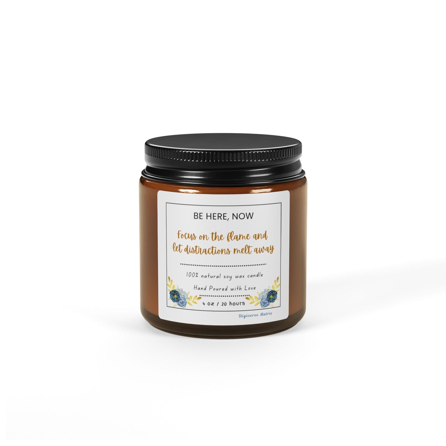 Presence Light Candle | Relaxing & Mindfulness Soy Candle | Meditation & Self-Care Gift