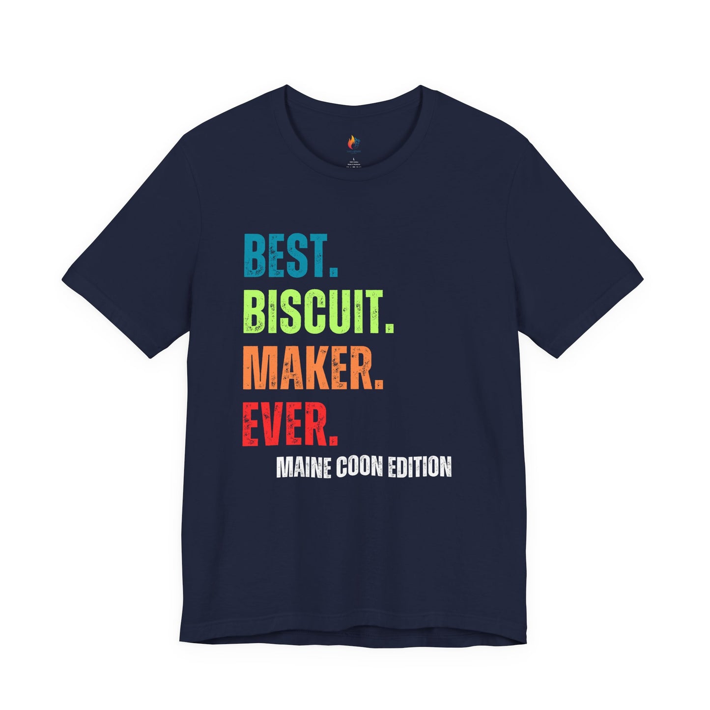 Maine Coon Cat Lover T-Shirt - "Best Biscuit Maker Ever" Graphic Tee