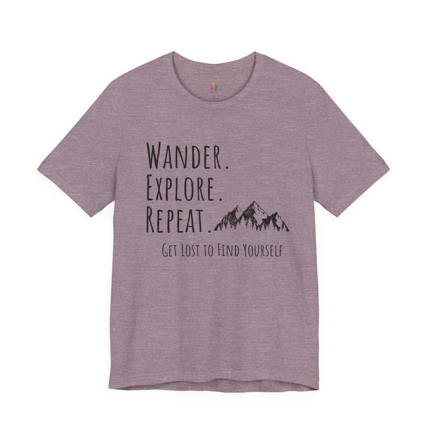 Travel lover T-Shirt - "Wander, Explore, Repeat", Adventure Graphic Tee