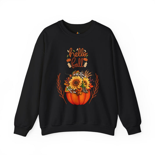 Hello Fall Sweatshirt, Unisex Crewneck, Fall Season Outfit, Cozy Fall Gift