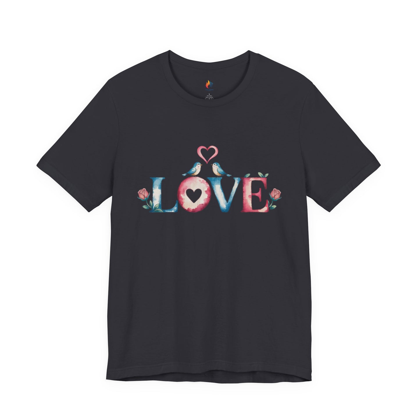 Love Birds T-Shirt - Valentine’s Day T-shirt, Cute Valentine Shirt, Love Graphic Tee, Unisex Valentine Outfit, Gift for Him or Her, Romantic Holiday Tee