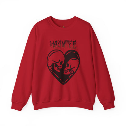 Haunted Sweatshirt, Unisex Crewneck, Fall Season Outfit, Cozy Fall Gift, Halloween Gift