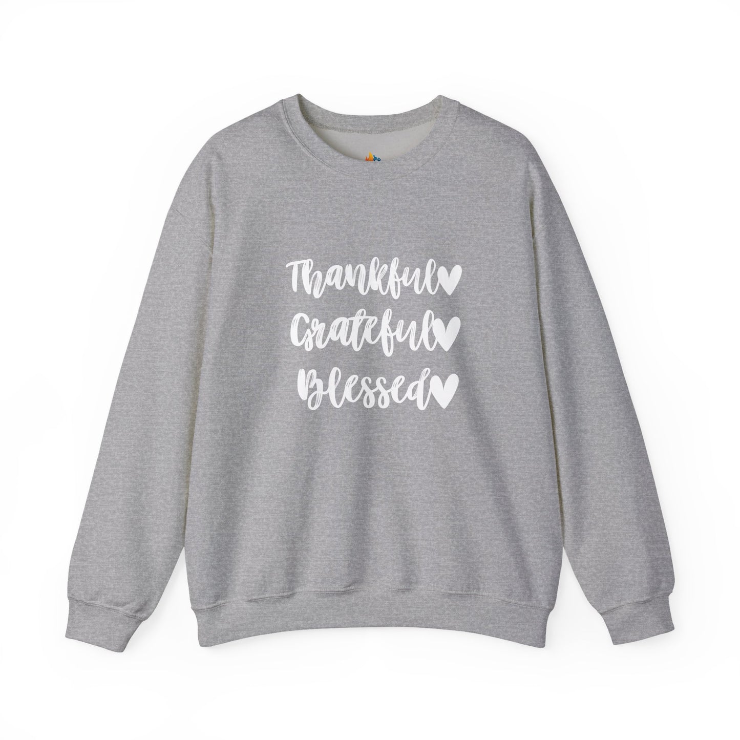 Thankful, Grateful, Blesses - Thanksgiving Sweatshirt, Unisex Crewneck, Fall Season Outfit, Cozy Fall Gift