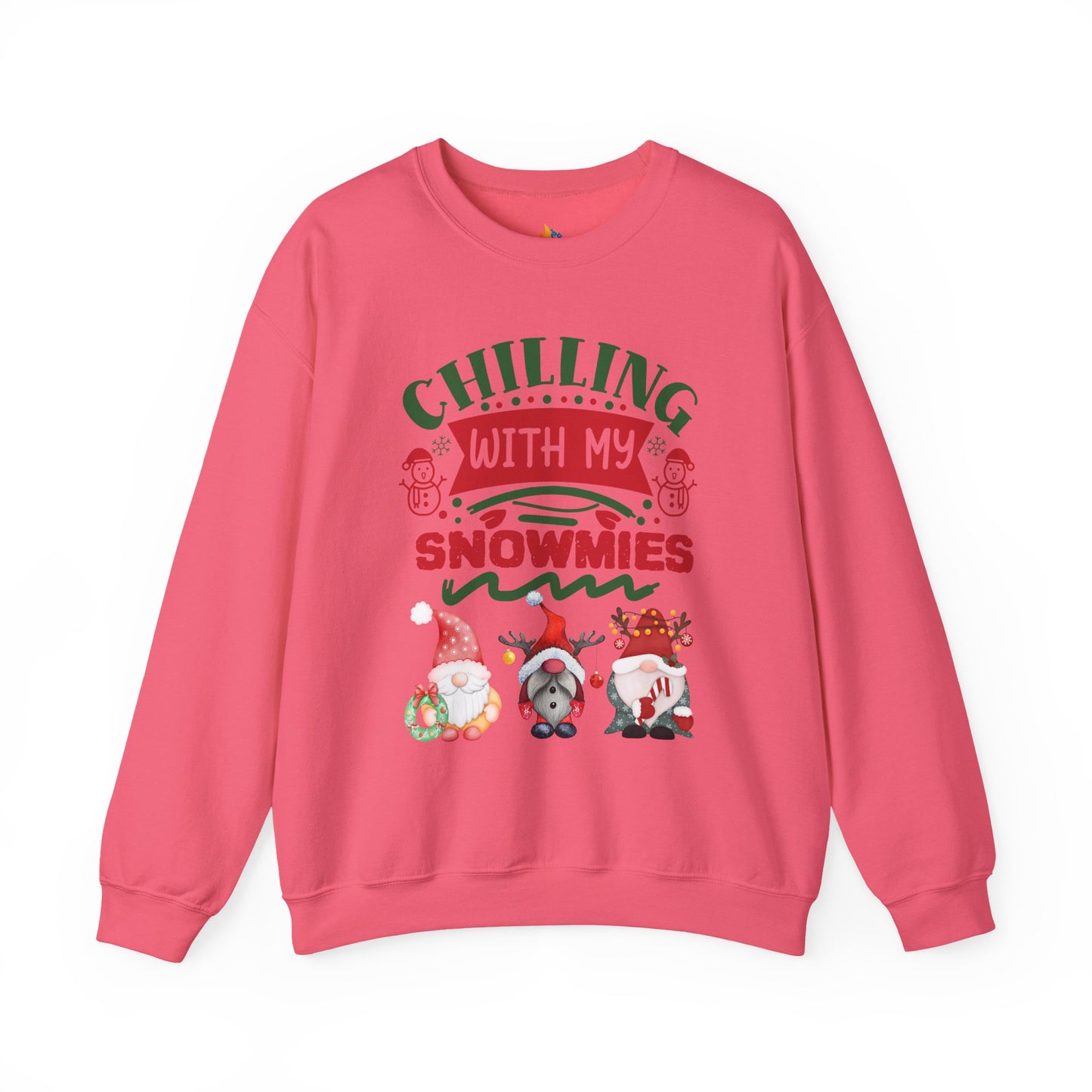 Chillin with my snowmies, Christmas Sweatshirt, Unisex Crewneck, Holiday Season Outfit, Winter Sweatshirt
