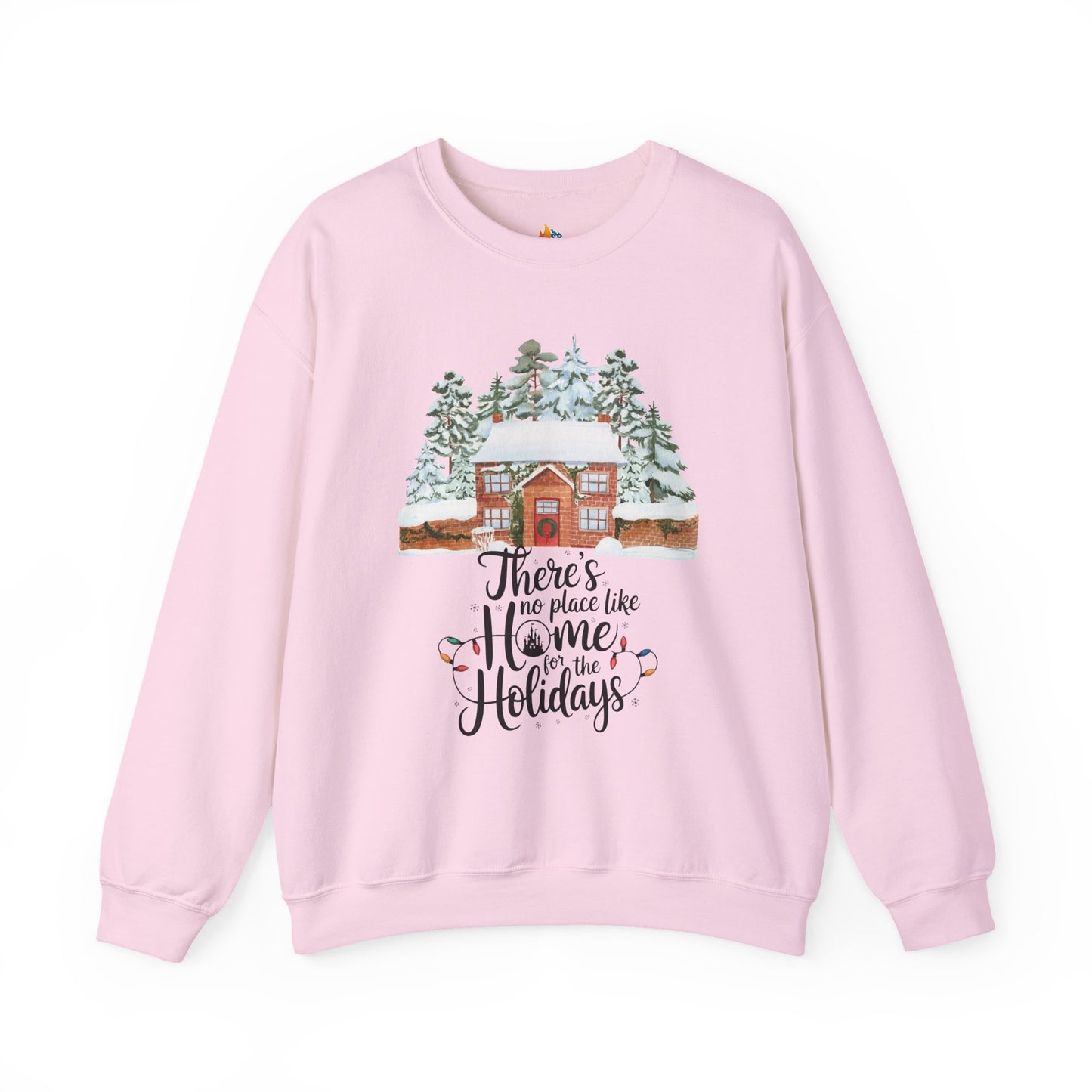 There is no place like Home for Holidays, Christmas Sweatshirt, Unisex Crewneck, Holiday Season Outfit, Winter Sweatshirt