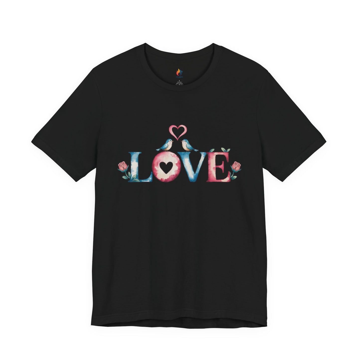 Love Birds T-Shirt - Valentine’s Day T-shirt, Cute Valentine Shirt, Love Graphic Tee, Unisex Valentine Outfit, Gift for Him or Her, Romantic Holiday Tee