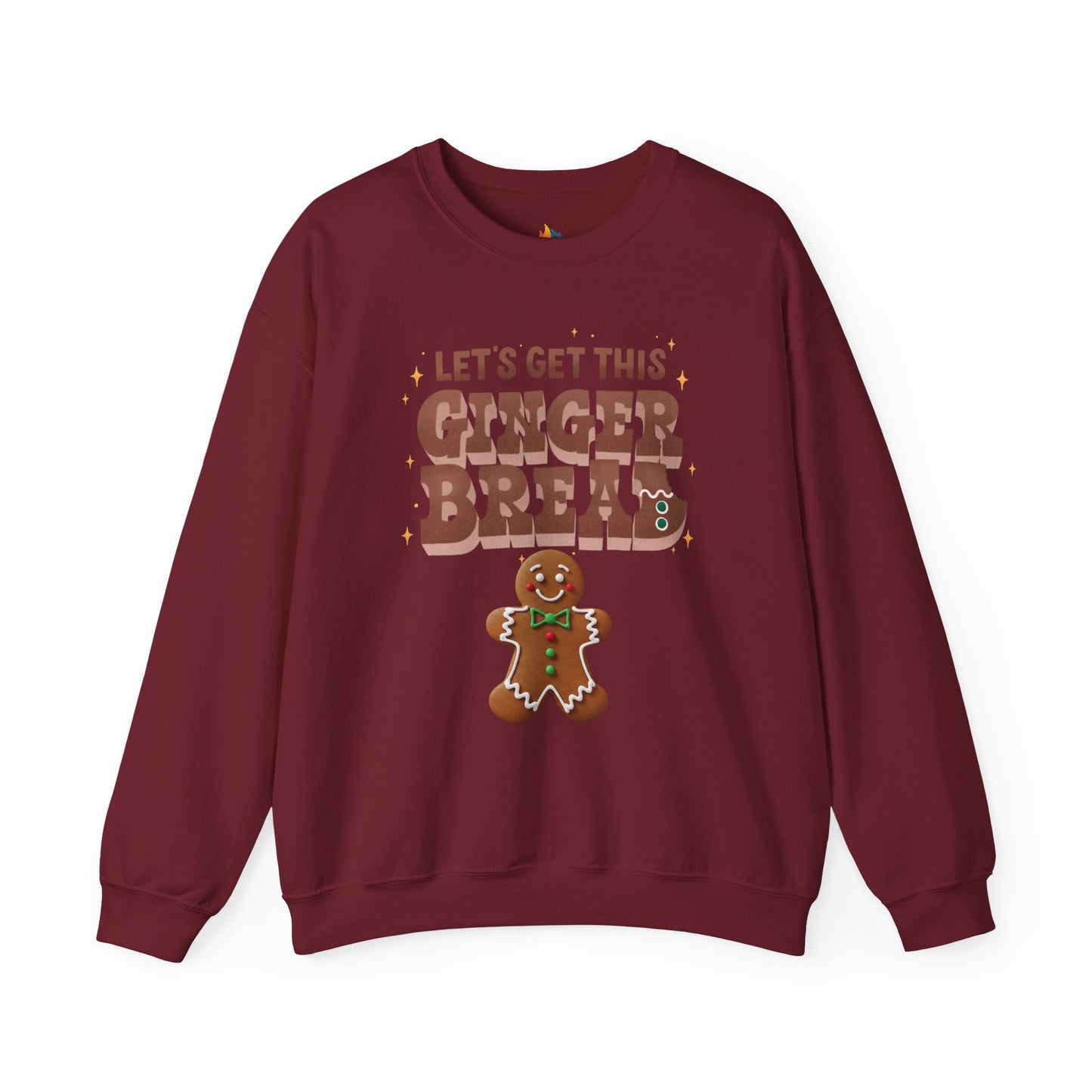 Lets get Gingerbread Man, Christmas Sweatshirt, Unisex Crewneck, Holiday Season Outfit, Winter Sweatshirt