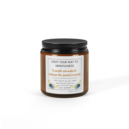 Flow Candle | Relaxing & Mindfulness Soy Candle | Meditation & Self-Care Gift