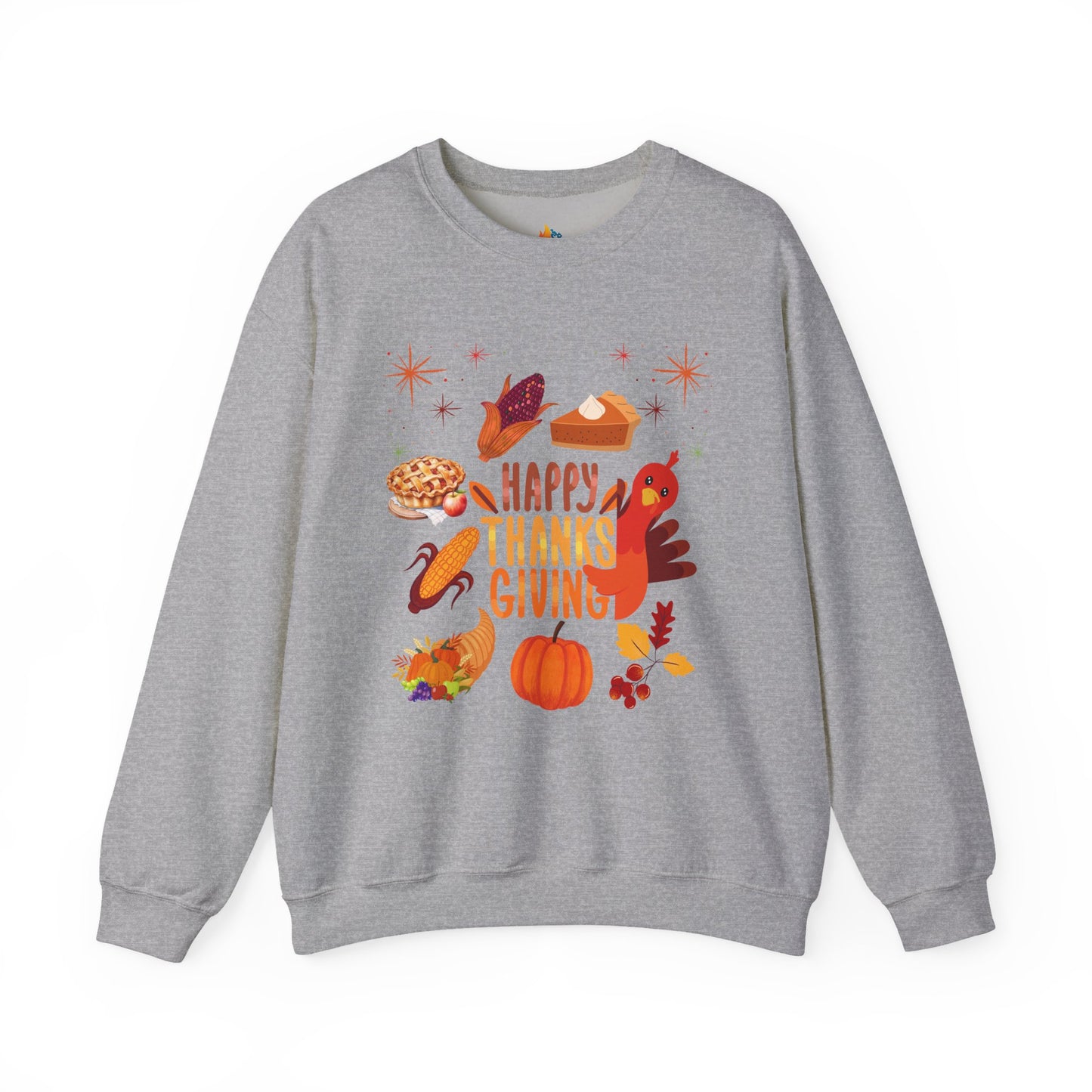 Happy Thanksgiving Sweatshirt, Unisex Crewneck, Fall Season Outfit, Cozy Fall Gift