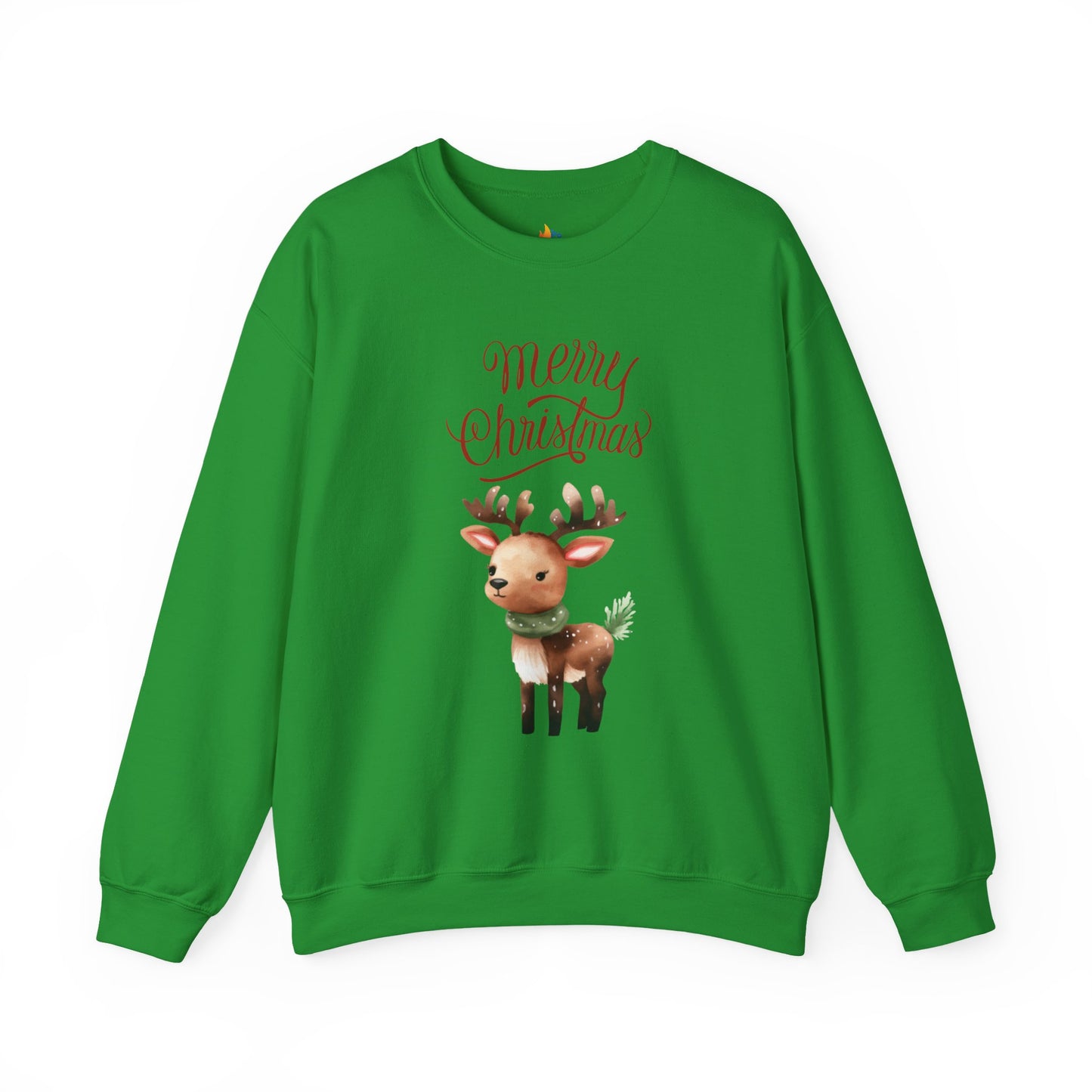 Deer, Merry Christmas Sweatshirt, Unisex Crewneck, Holiday Season Outfit, Winter Sweatshirt