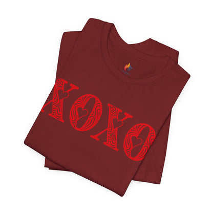 XOXO T-Shirt, Valentine’s Day T-shirt, Cute Valentine Shirt, Love Graphic Tee, Unisex Valentine Outfit, Gift for Him or Her, Romantic Holiday Tee