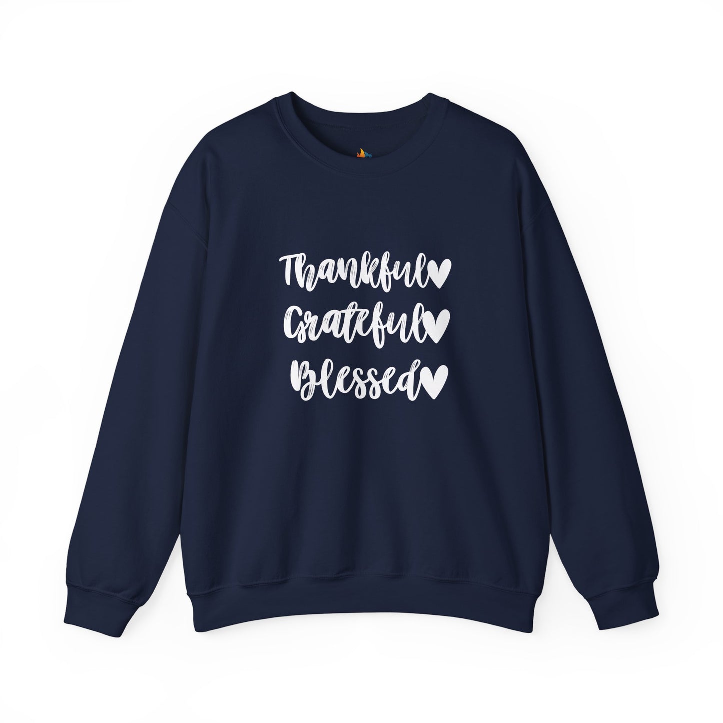 Thankful, Grateful, Blesses - Thanksgiving Sweatshirt, Unisex Crewneck, Fall Season Outfit, Cozy Fall Gift